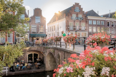 Oudegracht in de zomer