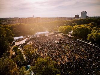 Festivalterrein Bevrijdingsfestival Utrecht van boven