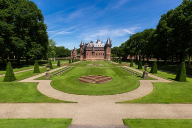 De kasteeltuin van Kasteel de Haar