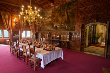 De eetzaal van Kasteel de Haar