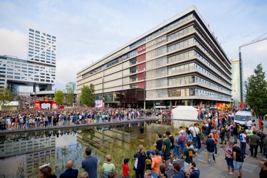 De voorgevel van de Koninklijke Jaarbeurs